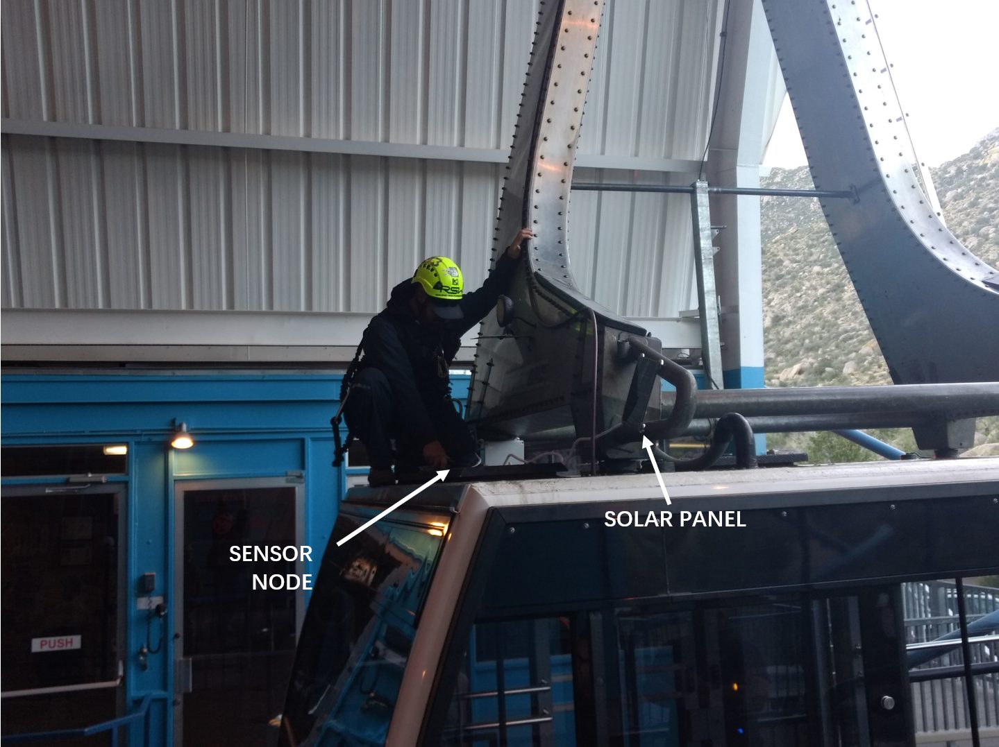Sensors on the Sandia Peak Tramway